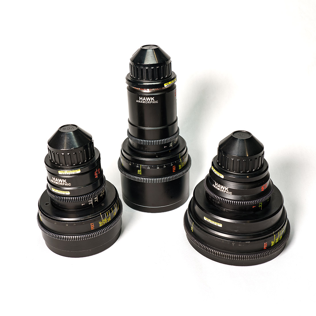 Hawk V-Series 2x Anamorphic PL Mount 3 Lens Kit