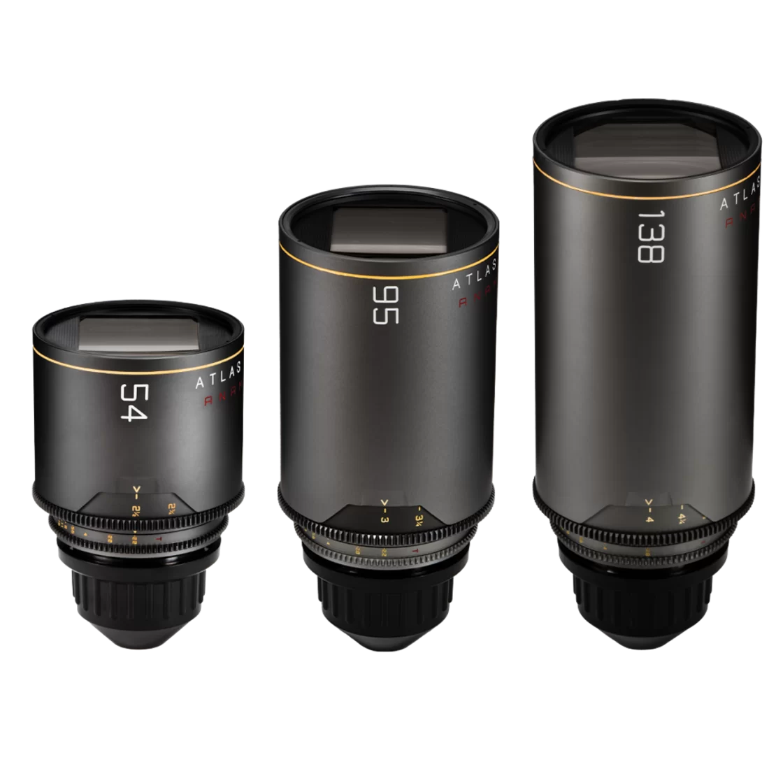 Atlas Lens Co. Mercury T2.2 1.5x PL Mount Anamorphic Primes 3-Lens B-Set